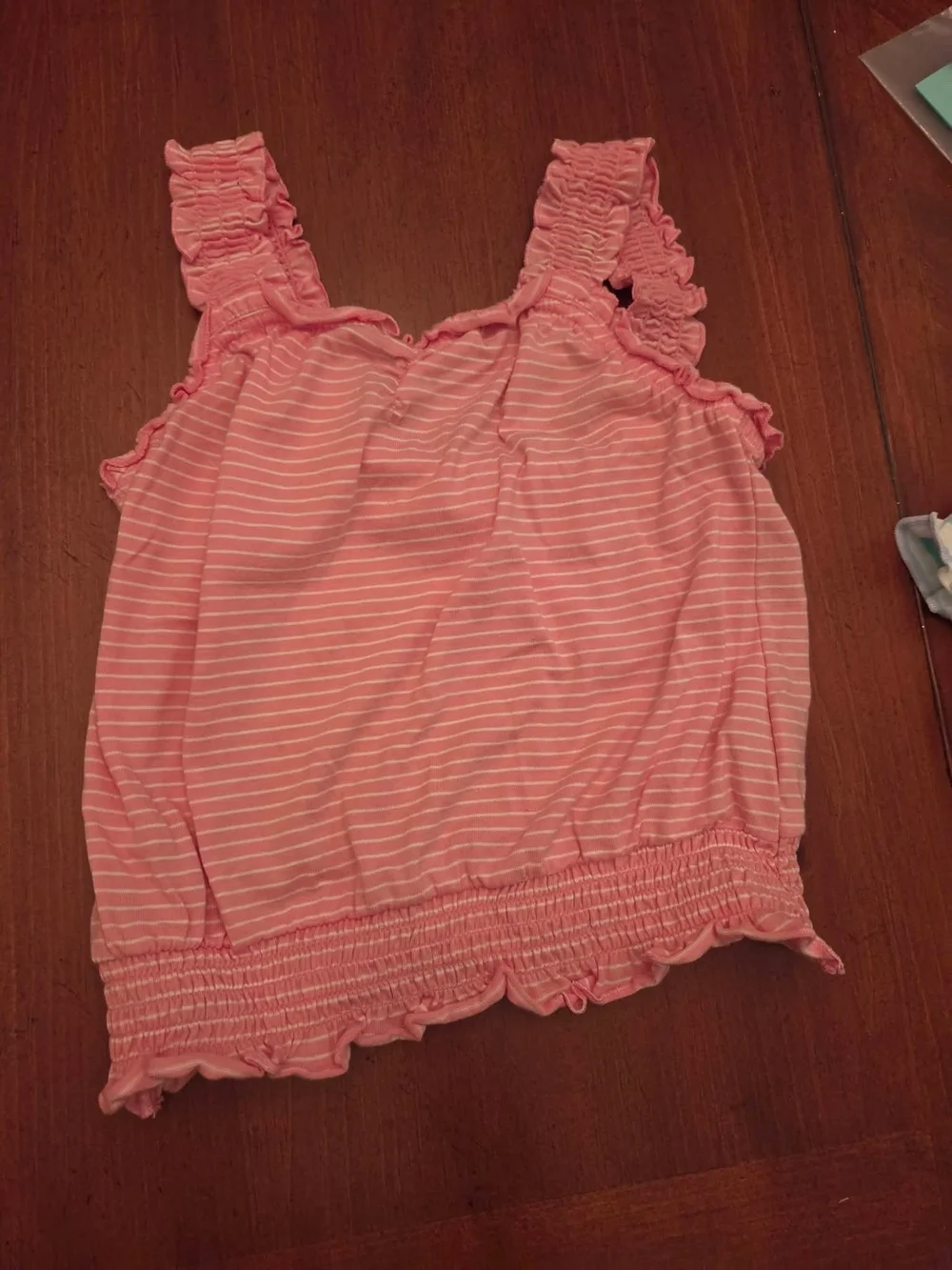 2 Ruffle Strap Tank Top